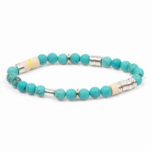 Load image into Gallery viewer, Intermix Stone Stacking Bracelet - Turquoise