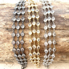 Load image into Gallery viewer, Triple Layered Crystal Bracelet