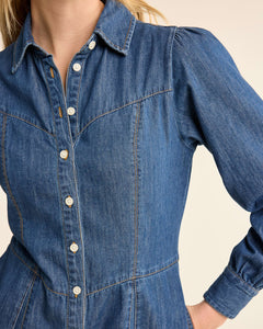 Pendleton | Button Front Chambray Denim Dress