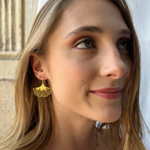 Load image into Gallery viewer, Ginkgo Leaf Earrings