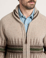Load image into Gallery viewer, Men's Sawtooth Buck Lambswool Zip Cardigan Sweater | Pendleton