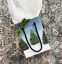 Load image into Gallery viewer, Snowy Trees Holiday Gift Bags