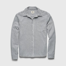 Load image into Gallery viewer, Brian Brushed Twill Stripe Shirt - White / Navy - Indie Indie Bang! Bang!