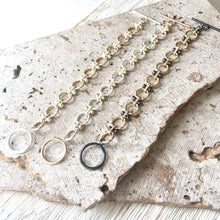 Load image into Gallery viewer, Matte Gold &amp; Silver Roped Chain Bracelets
