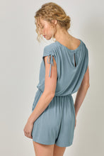 Load image into Gallery viewer, Cinched Shoulder Tie Romper - Indie Indie Bang! Bang!