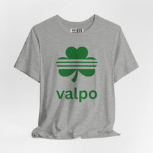 Load image into Gallery viewer, Valpo Shamrock T‑Shirt — Green Clover St. Patrick’s Day Tee - Indie Indie Bang! Bang!