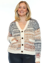 Load image into Gallery viewer, Cozy Fair Isle Button Cardigan