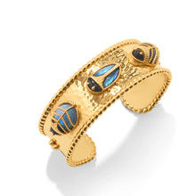 Load image into Gallery viewer, SCARAB Family Cuff - Blue Labradorite/Black Agate | Capucine De Wulf