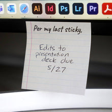 Load image into Gallery viewer, Per My Last Sticky - Funny Sarcastic Sticky Note Pad