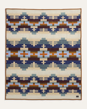 Load image into Gallery viewer, Shiprock Blanket - Blue &amp; Tan Mix | Pendleton