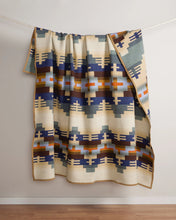 Load image into Gallery viewer, Shiprock Blanket - Blue &amp; Tan Mix | Pendleton