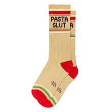 Load image into Gallery viewer, Pasta Slut Gym Crew Socks