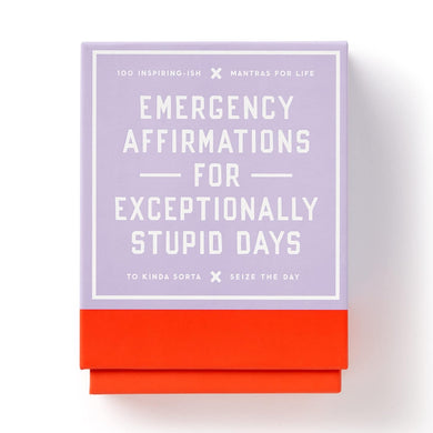 Emergency Affirmations for Exceptionally Stupid Days Card Deck - Indie Indie Bang! Bang!