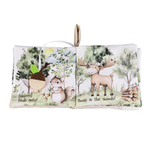Load image into Gallery viewer, Forest Friends Soft Cloth Baby Book Teether