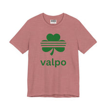 Load image into Gallery viewer, Valpo Shamrock T‑Shirt — Green Clover St. Patrick’s Day Tee - Indie Indie Bang! Bang!