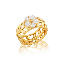 Load image into Gallery viewer, Mermaid Garden Fleur Vine Ring - Mother Of Pearl | Capucine De Wulf