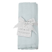 Load image into Gallery viewer, Misty Sky Bamboo Muslin Swaddle