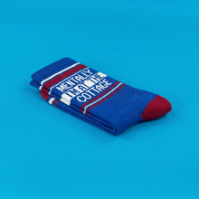 Load image into Gallery viewer, Mentally I'm At The Cottage Gym Crew Socks - Indie Indie Bang! Bang!
