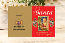 Load image into Gallery viewer, He's Watching - Santa Card