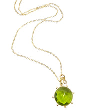 Load image into Gallery viewer, Peridot Gold Necklace