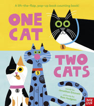 Load image into Gallery viewer, One Cat, Two Cats: A lift-the-flap, pop-up book with 20 cats to count!
