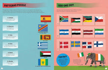 Load image into Gallery viewer, Lonely Planet Kids The Flag Activity Book: Word Games, Picture Challenges, Quizzes &amp; More | Fun Facts &amp; Awesome Info for Budding Vexillologists | Vibrant Full Color Design by Lonely Planet