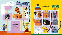 Load image into Gallery viewer, One Cat, Two Cats: A lift-the-flap, pop-up book with 20 cats to count!