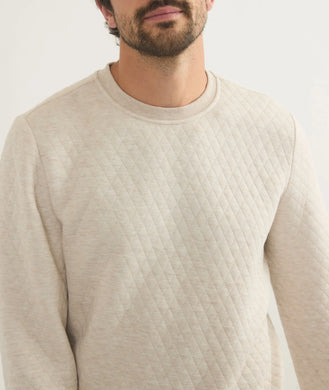 Marine Layer | Corbet Quilted Crewneck Sweatshirt