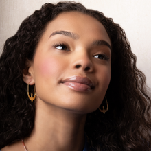 Load image into Gallery viewer, Refined Icon Earring - Swallow Hoop/Gold