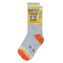 Load image into Gallery viewer, Smartest Person In The Room Gym Crew Socks - Indie Indie Bang! Bang!