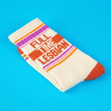 Load image into Gallery viewer, Full Time Lesbian Gym Crew Socks - Indie Indie Bang! Bang!