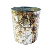 Load image into Gallery viewer, Small Mercury Glass Votive Holder with Demask Pattern - Indie Indie Bang! Bang!