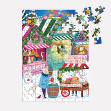 Load image into Gallery viewer, Holiday Market Puzzle Ornament – 130 Piece Puzzle Ornament