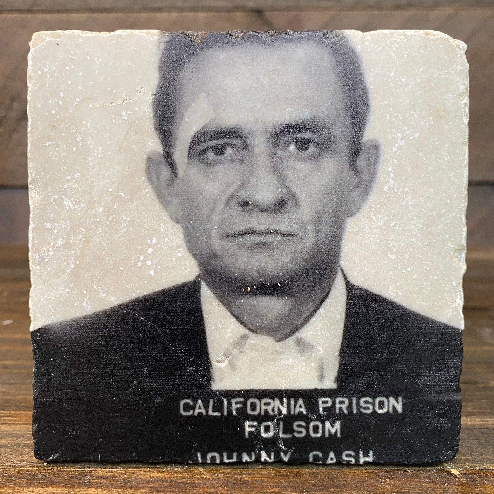 Johnny Cash Mugshot Coaster