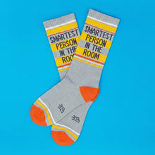 Load image into Gallery viewer, Smartest Person In The Room Gym Crew Socks - Indie Indie Bang! Bang!