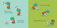 Load image into Gallery viewer, Tiny T-Rex Tries Soccer - Indie Indie Bang! Bang!