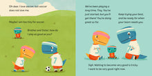 Load image into Gallery viewer, Tiny T-Rex Tries Soccer - Indie Indie Bang! Bang!