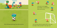 Load image into Gallery viewer, Tiny T-Rex Tries Soccer - Indie Indie Bang! Bang!