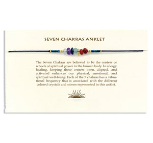 Seven Shakras Gemstone Anklet - Indie Indie Bang! Bang!