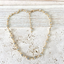 Load image into Gallery viewer, Equestrian linked chain layering crystal necklaces 