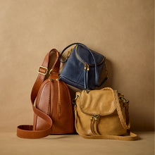 Load image into Gallery viewer, HOBO | Fern Sling in Washed Leather - Kindling Brown