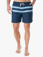 Load image into Gallery viewer, The Anchor Swim Trunk - Light Blue Stripe - Indie Indie Bang! Bang!