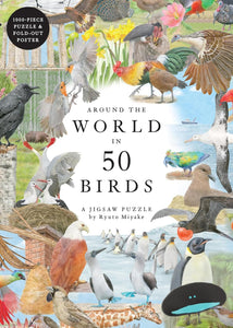 Around the World in 50 Birds 1000 piece Jigsaw Puzzle - Indie Indie Bang! Bang!