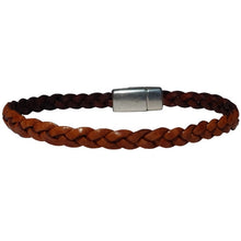 Load image into Gallery viewer, Braided Accent Men’s Leather Bracelet - Indie Indie Bang! Bang!