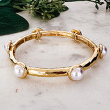 Stretch Round Pearl Bracelet