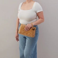 Load image into Gallery viewer, HOBO | Daisy Daze Large Wristlet in Buffed Leather - Whiskey - Indie Indie Bang! Bang!