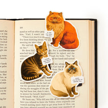 Load image into Gallery viewer, Moody Cats Magnetic Bookmark Set