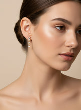 Load image into Gallery viewer, Champagne Baguette Drop earrings