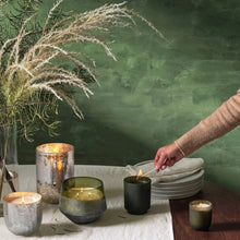 Load image into Gallery viewer, Balsam &amp; Cedar Radiant Glass Candle