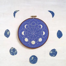 Load image into Gallery viewer, Lunar Blossom Embroidery Kit - Indie Indie Bang! Bang!
